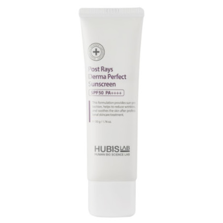 HUBISLAB POST RAYS DERMA PERFECT VEIDO KREMAS NUO SAULĖS SPF 50