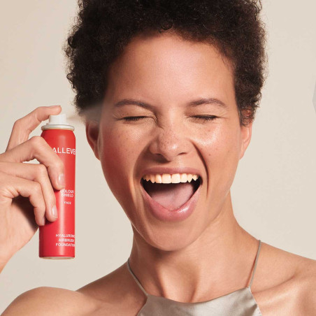 ALLEVEN purškiamas makiažo pagrindas veidui „Colour Shield Face“, 75 ml