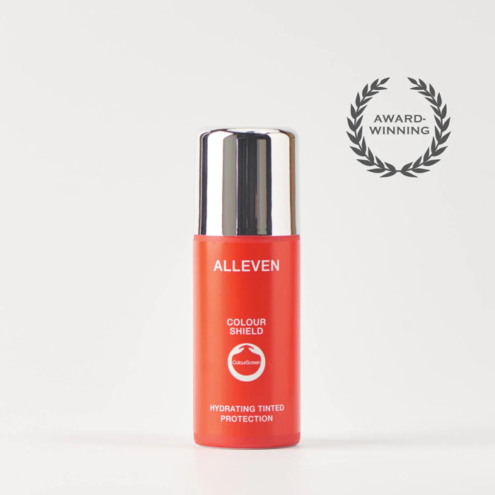 ALLEVEN purškiamas makiažo pagrindas kūnui „Colour Shield“, 100 ml