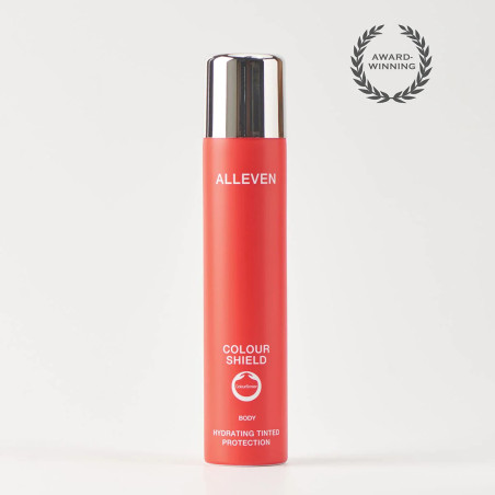 ALLEVEN purškiamas makiažo pagrindas kūnui „Colour Shield“, 200 ml